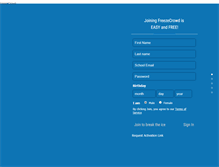 Tablet Screenshot of freezecrowd.com